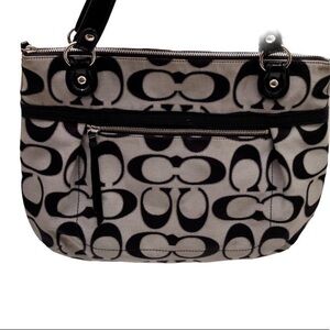 Coach poppy metallic shoulder bag